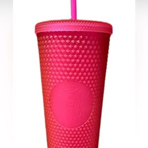 Hot Pink Fuschia Studded Venti Starbucks Cup